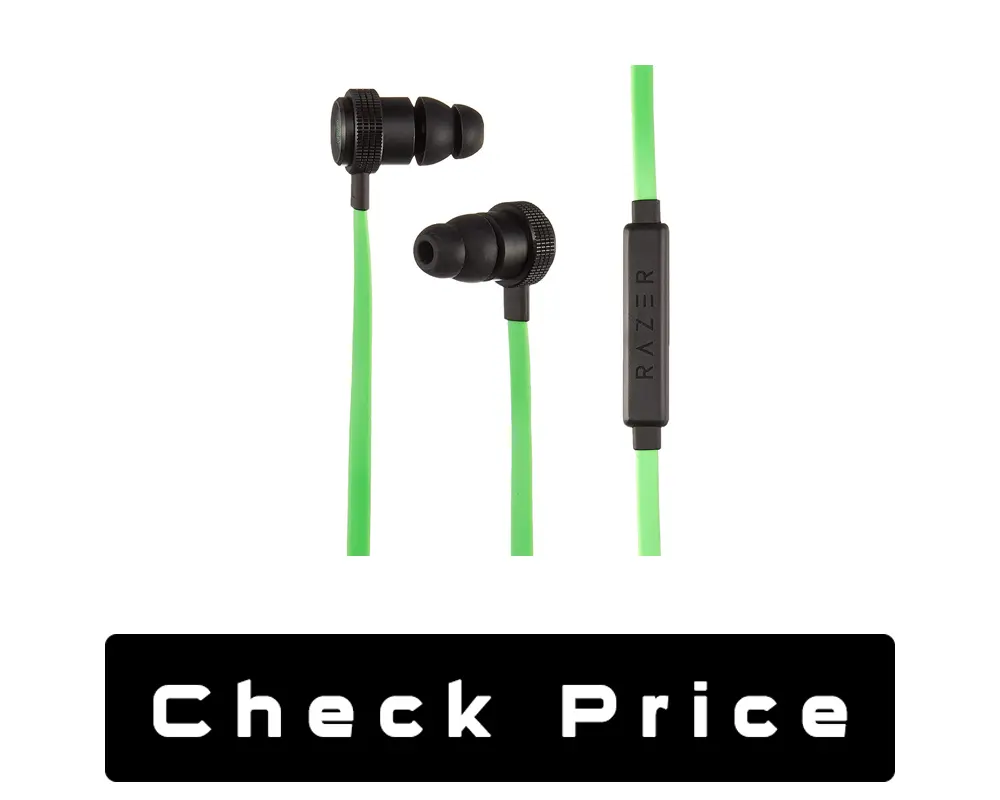 Next, we have the razer hammerhead pro V2 earbuds. And these headphones are convenient to use with Oculus go. Also, it has an immersive sound with massive bass. Plus, the headphone by razing has superior acoustics. And you will love the bass of this headphone. The driver of this headphone delivers a 10mm chamber sound. Also, this headphone has the smallest size. And you can carry the headphone in your pocket easily. Why We Like It Other than that, this headphone by the razer comes with three ear tips. And you can replace the size of the ear tip according to your ears for the best fitting. Also, the replacement of the earbud is convenient. Plus, it has high-quality drivers that will make the VR experience better. The headphone has durable material. And the wires of this headphone will not break easily. These razer headphones have a flat style. And you will like the audio quality of this headphone because it will provide the immersive experience. Razer is one of the best headphones for Oculus go. However, the headphones have 10mm dynamic drivers to deliver the sound in the most exceptional quality. Also, this headphone has an in-line mic. And this headphone is compatible with android and iOS devices. Features The razer headphones have fewer features but are ideal for the Oculus go. And this headphone has lightweight technology. Also, it is foldable. Design These best headphones for Oculus go have black and green color combinations. Also, it has the magnet on its exterior. And the razer headphones have 3.5mm jack. Audio Quality The dual dynamic drivers of this headphone are fantastic. Also, it has an in-line mic with dual-driver technology. Plus, the headphone has a volume control option with its mic. Comfort And Convenience The eartips of this headphone are comfortable. Also, it gives you three options of eartips so you can replace it as per your ear size. And these headphones are convenient due to its lightweight. Battery Life The razer headphone has a battery lifespan of 8 hours.